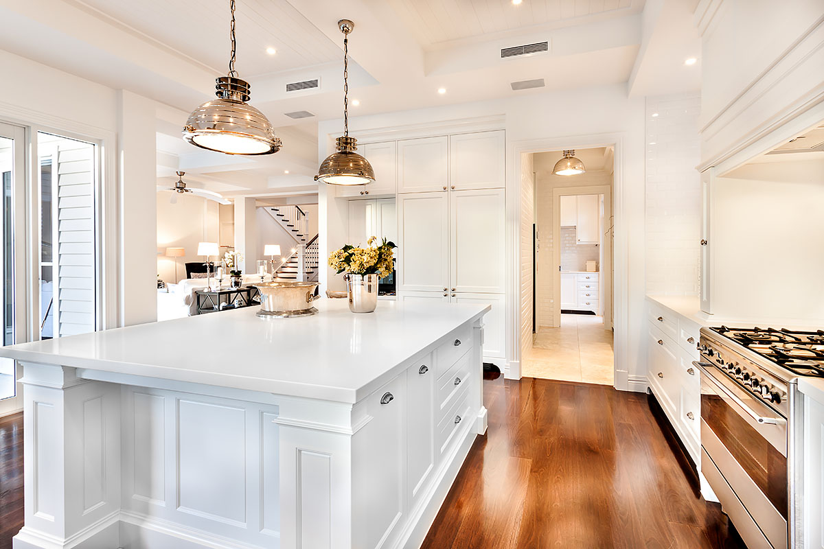 custom-white-kitchen-oversized-island-pendant-lighting
